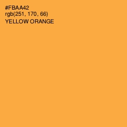 #FBAA42 - Yellow Orange Color Image